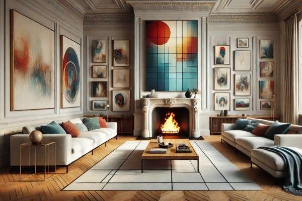 Arranging Wall Art Around Focal Points
