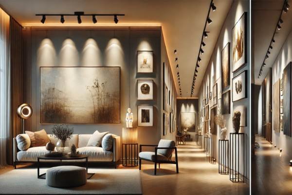 Complementing Wall Art with Lighting