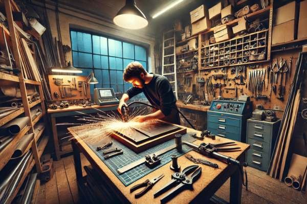 Cutting The Metal Precision In Action How To Make Metal Wall Art