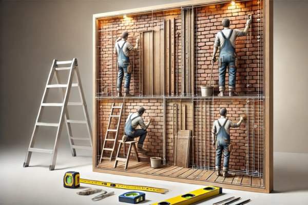  Preparing The Brick Wall For Installation