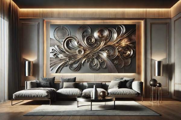 Using Metal Art As A Room’s Centerpiece