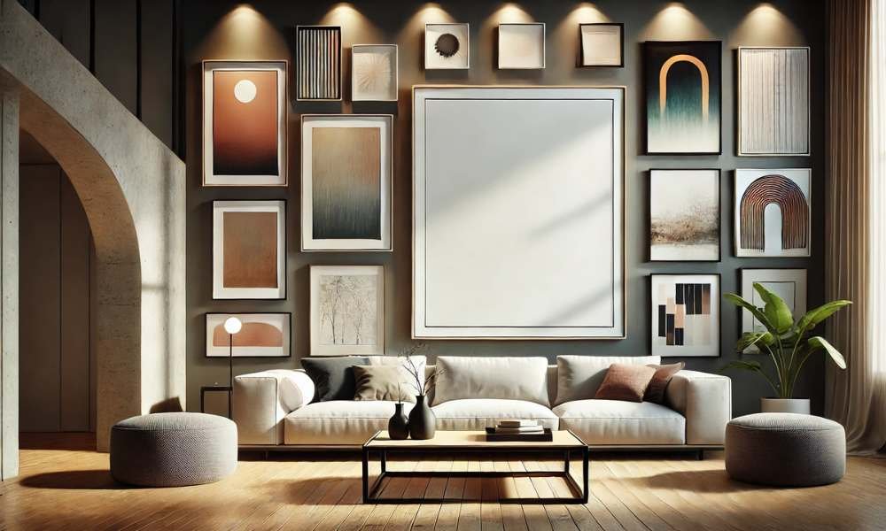 how big should art be on a wall