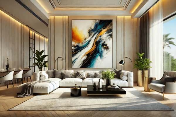 Creating Visual Interest With Oversized Canvas Art