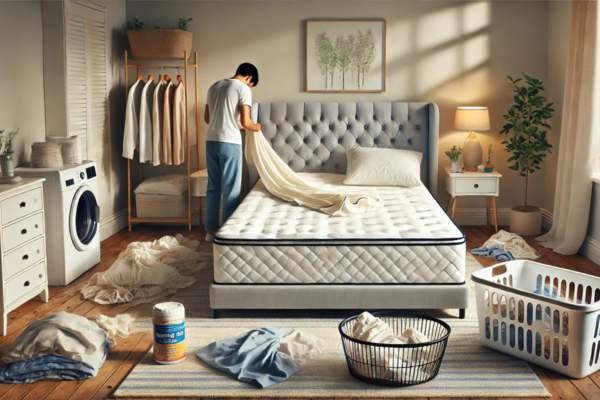 Remove All Bedding How To Clean Memory Foam Mattress After Bedwetting

