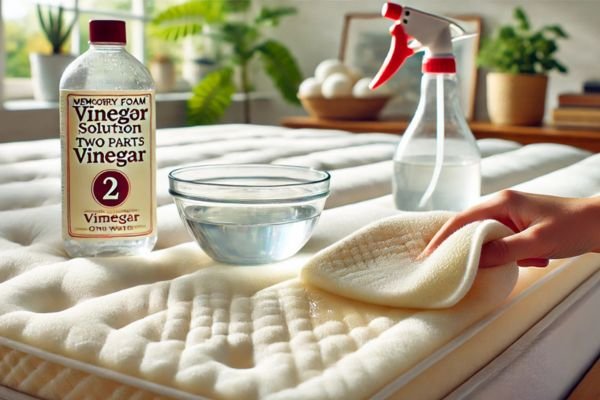 Use A Vinegar Solution For Residual Stains
